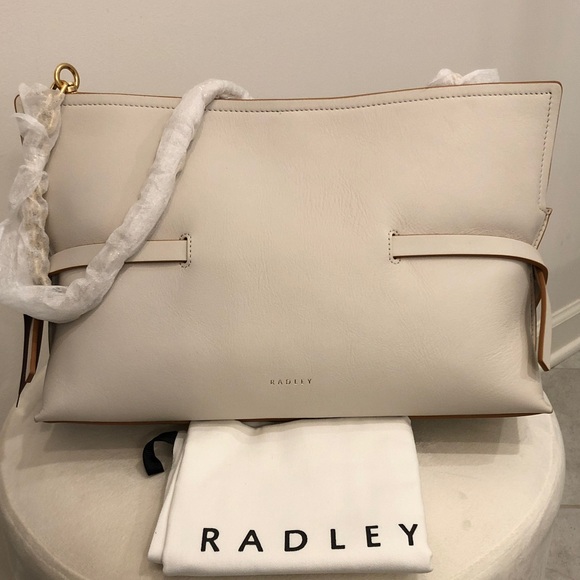 RADLEY LONDON Cream and Tan Shoulder Bag - Picture 2 of 6